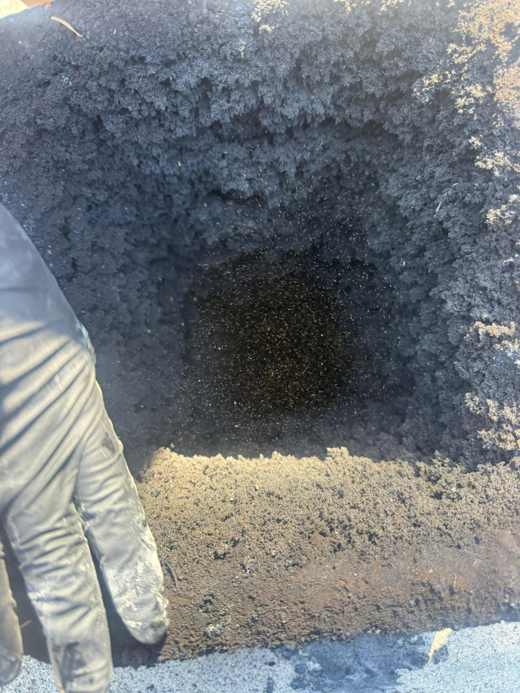 Before PCR chimney cleaning
