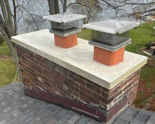 After chimney crown repair