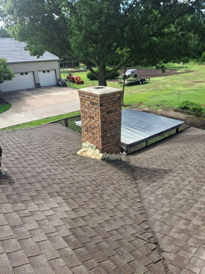 After chimney crown repair